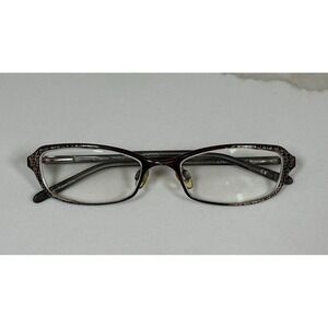 Ellen Tracy Firestorm Eyeglass 51 17 135mm Brown Floral Print FRAMES ONLY